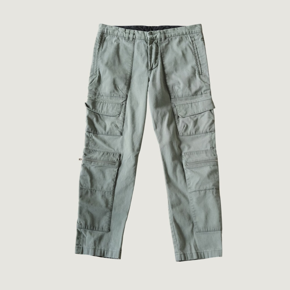 Tim Coppens Cargo Pants Sage Green Multi Pocket Cotton Utility Gorpcore 46 Slim